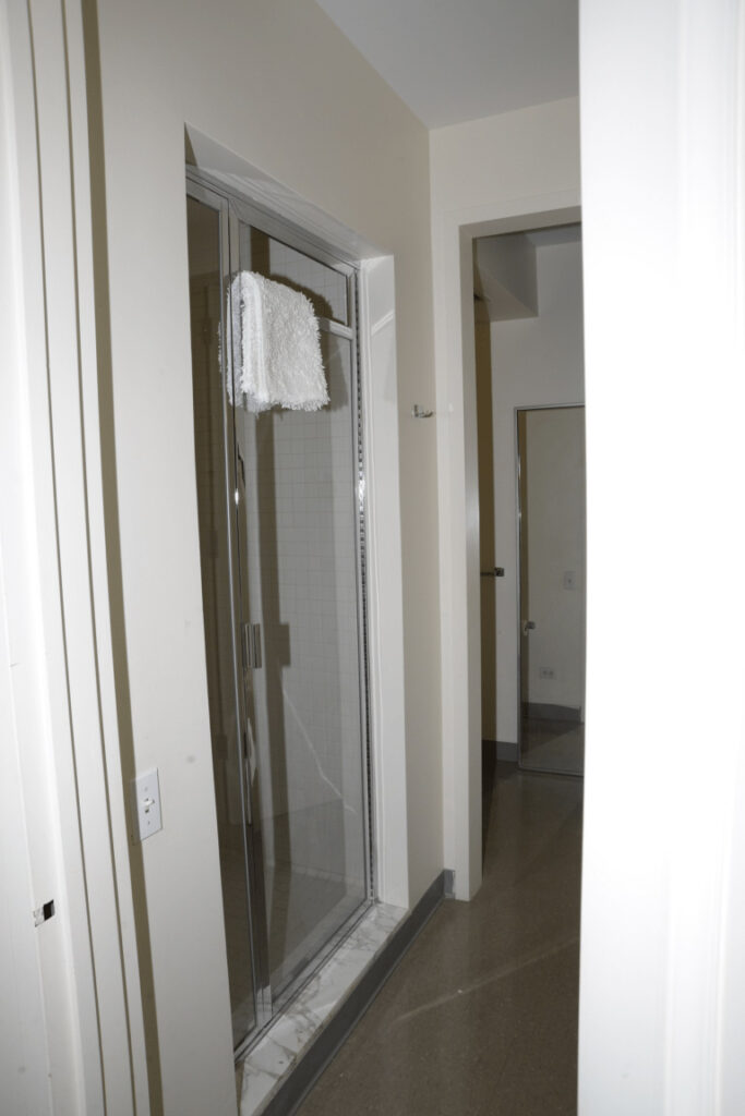 modern glass shower door